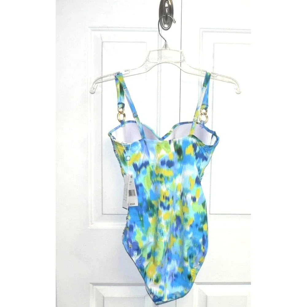 Bleu by Rod Beattie Women's Life's‎ A Beach Shirred One Piece Swimsuit in Cool 6